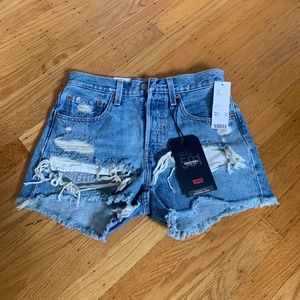 Levi’s 501 Distressed Denim Shorts